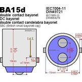 Båtsystem LED Kogellamp BA15D / BA15S