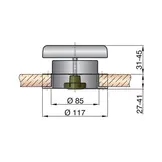 Vetus Paddestoelventilator