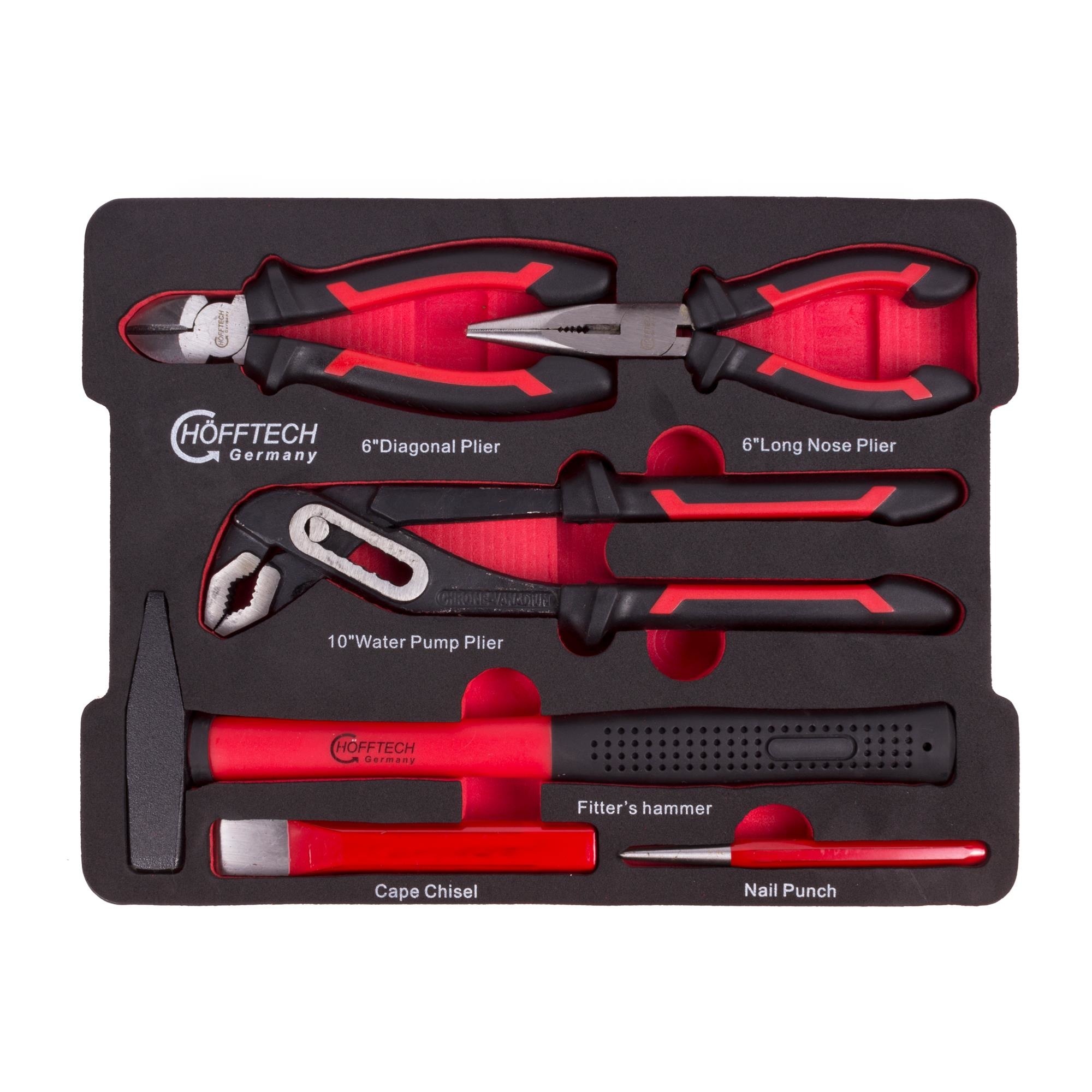 Hofftech Gereedschapset 59-delig luxe koffer