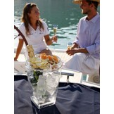 Marine Business Party set Champagnekoeler + Blue Champagne glazen