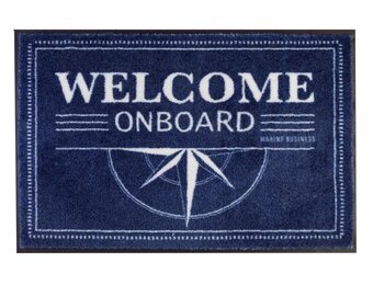 Marine Business Welcome Deurmat Blue