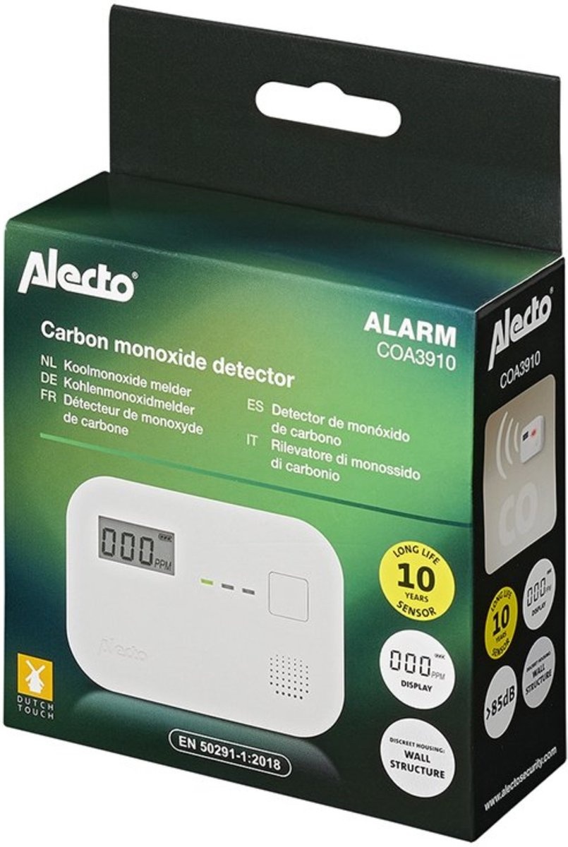 Alecto Koolmonoxide melder, foto 3 van 6