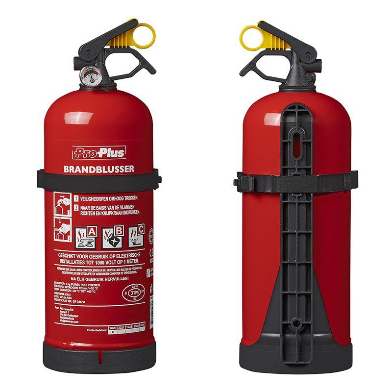 ProPlus Brandblusser 2kg ABC poeder NL + manometer