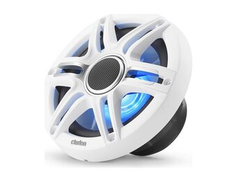 Clarion Speakers Sport (6.5-inch/ 50W) met RGB LED verlichting wit en metallic gray CMSP-651RGB-SWG
