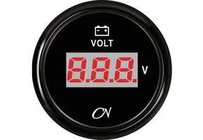 CN Voltmeter digitaal Zwart Zwart