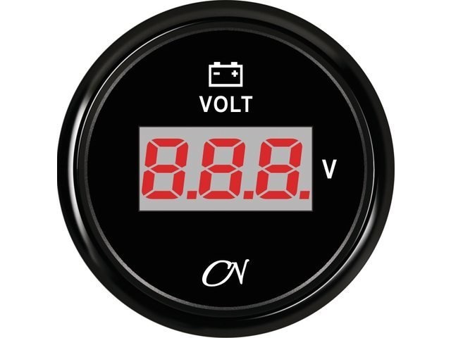 CN Voltmeter digitaal Zwart Zwart