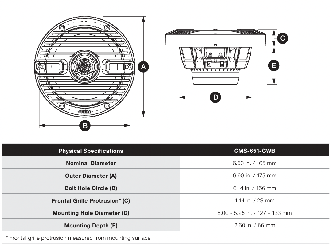 Clarion Complete radioset met speakers CMM-10GR