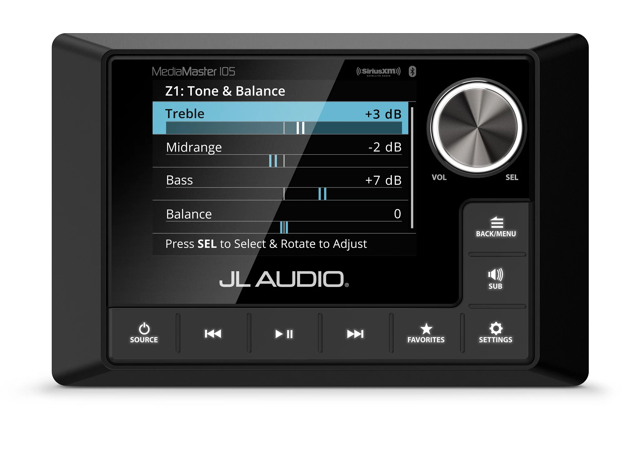 JL Audio MM105 Media Master controller