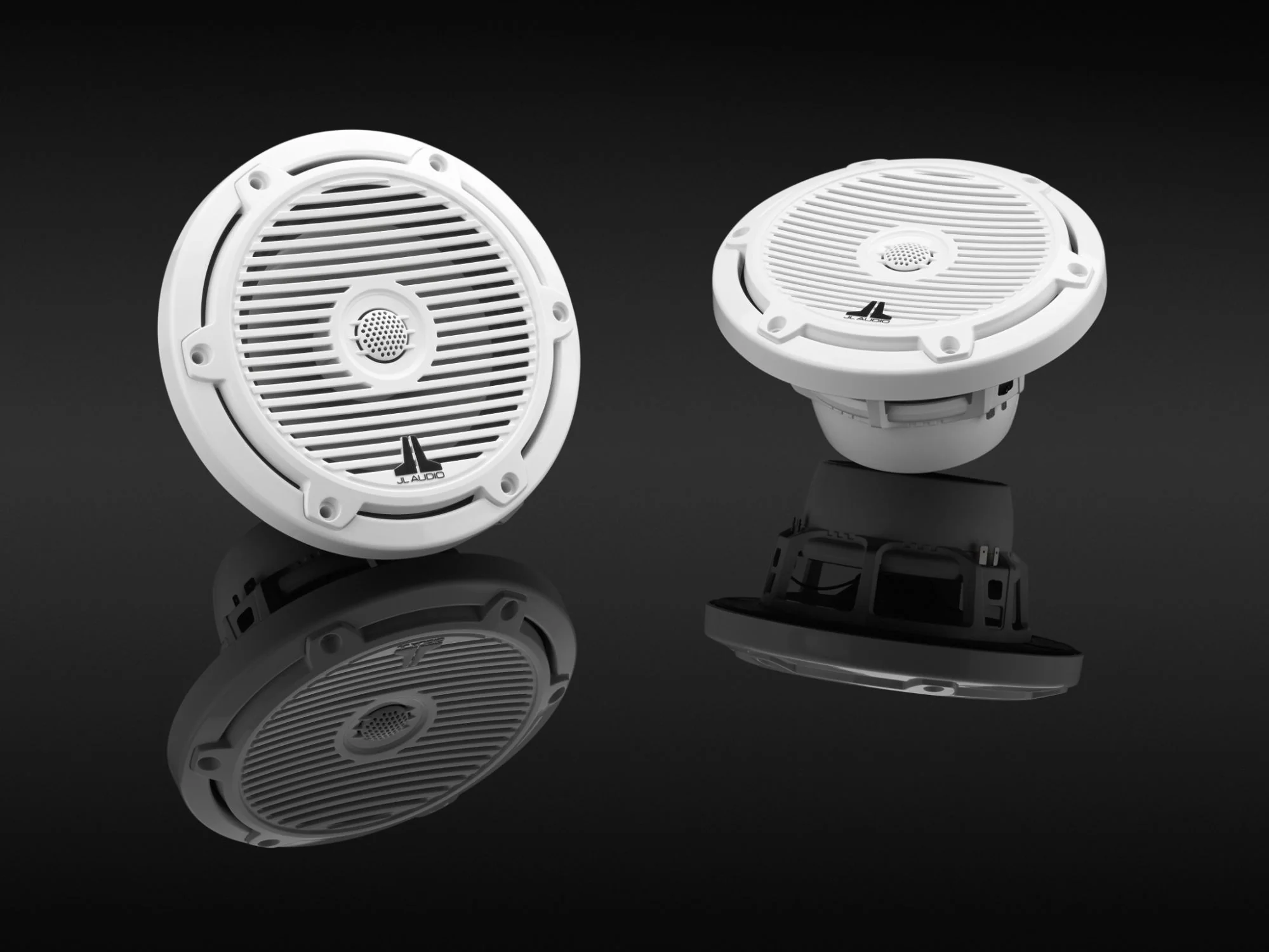 JL Audio M3 Speakerset (6.5 inch/ 60W) Classic wit grill, foto 3 van 3