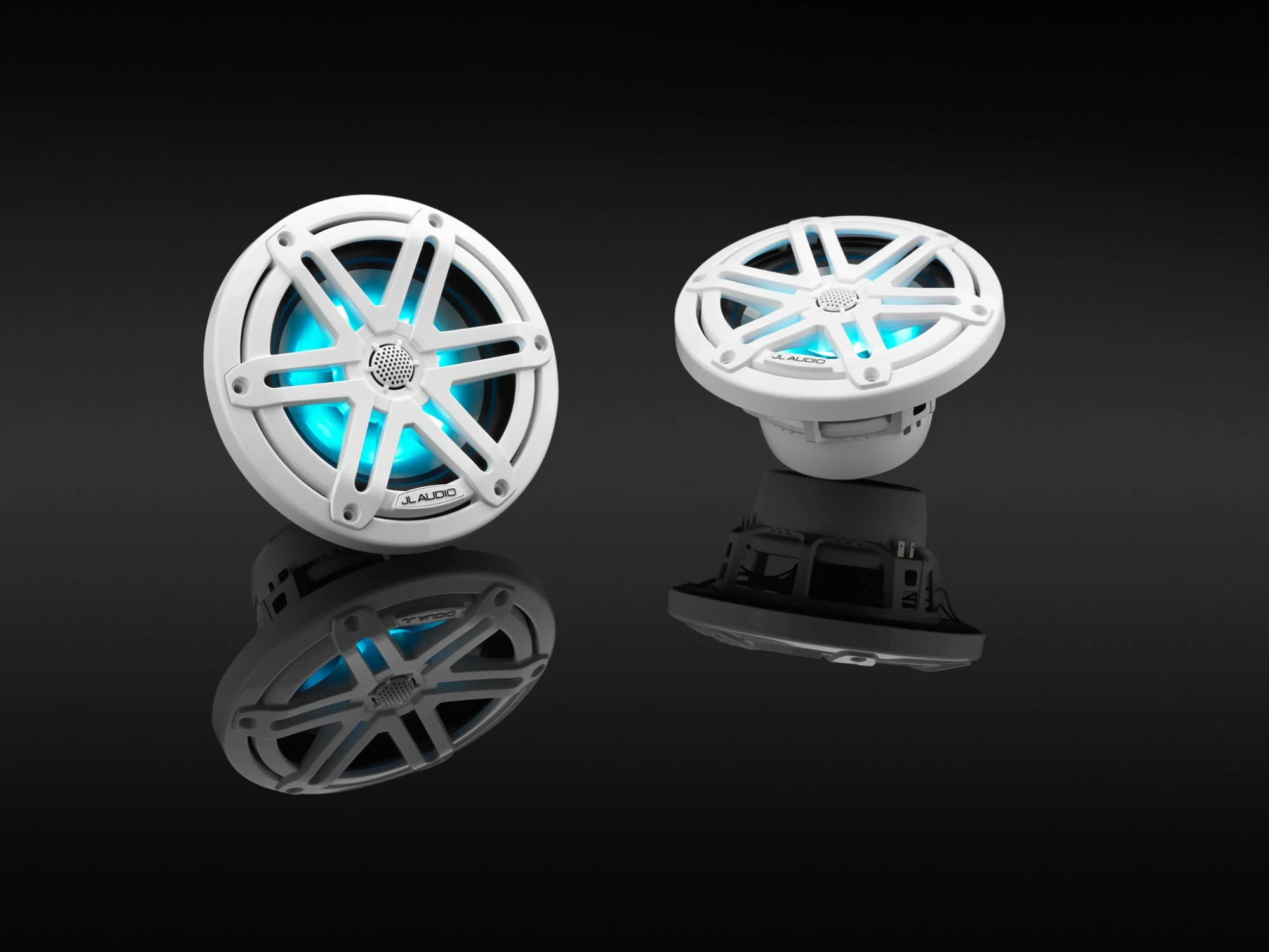 JL Audio M3 Speakerset met LED verlichting (6.5 inch/ 60W) Sport wit grill
