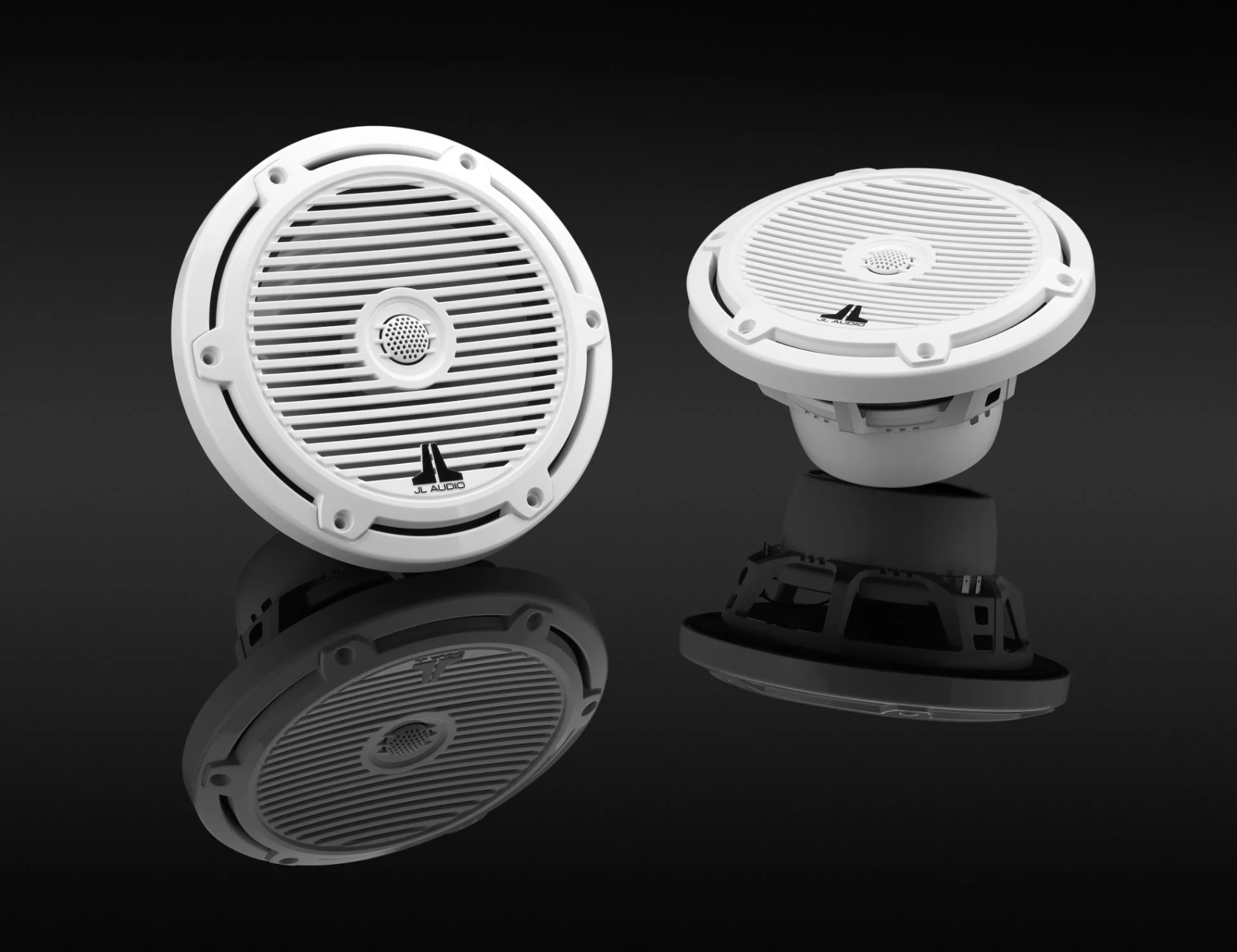 JL Audio M3 Speakerset (7.7 inch/ 70W) Classic wit grill, foto 4 van 4