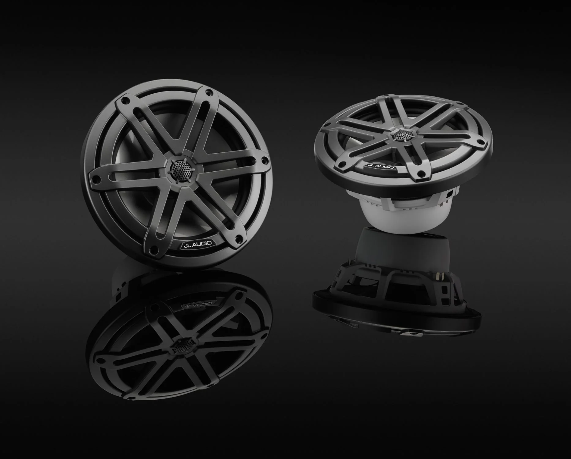 JL Audio M3 Speakerset (7.7 inch/ 70W) Sport Metallic grijze grill