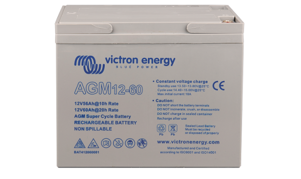 Victron 12V/60Ah AGM Super Cycle Batt. (M6)