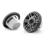 JL Audio M6 Speakerset (8.8 inch/ 125W) Sport Metallic Grijze rand en titanium