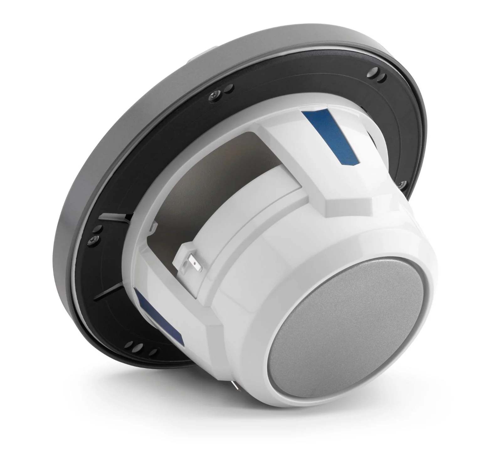 JL Audio M6 Speakerset met LED verlichting (7.7 inch/ 100W) Sport Metallic Grijze rand en titanium