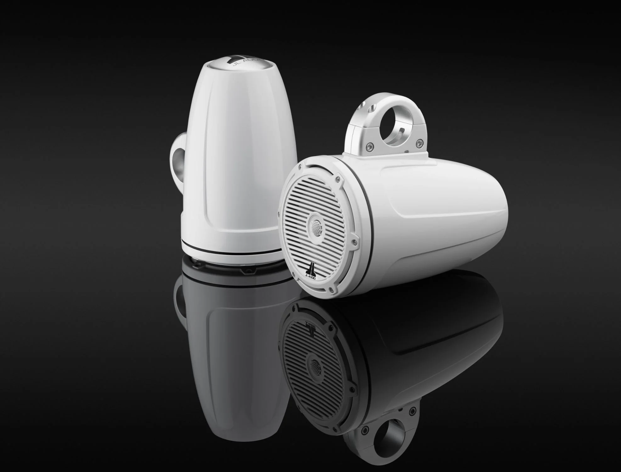 JL Audio M3 Speakerset buismontage (7.7-inch/70W) Classic Grille Wit