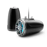 JL Audio M3 Speakerset buismontage met LED verlichting (7.7-inch/70W) Sport Grille Zijdeglans zwart + metallic