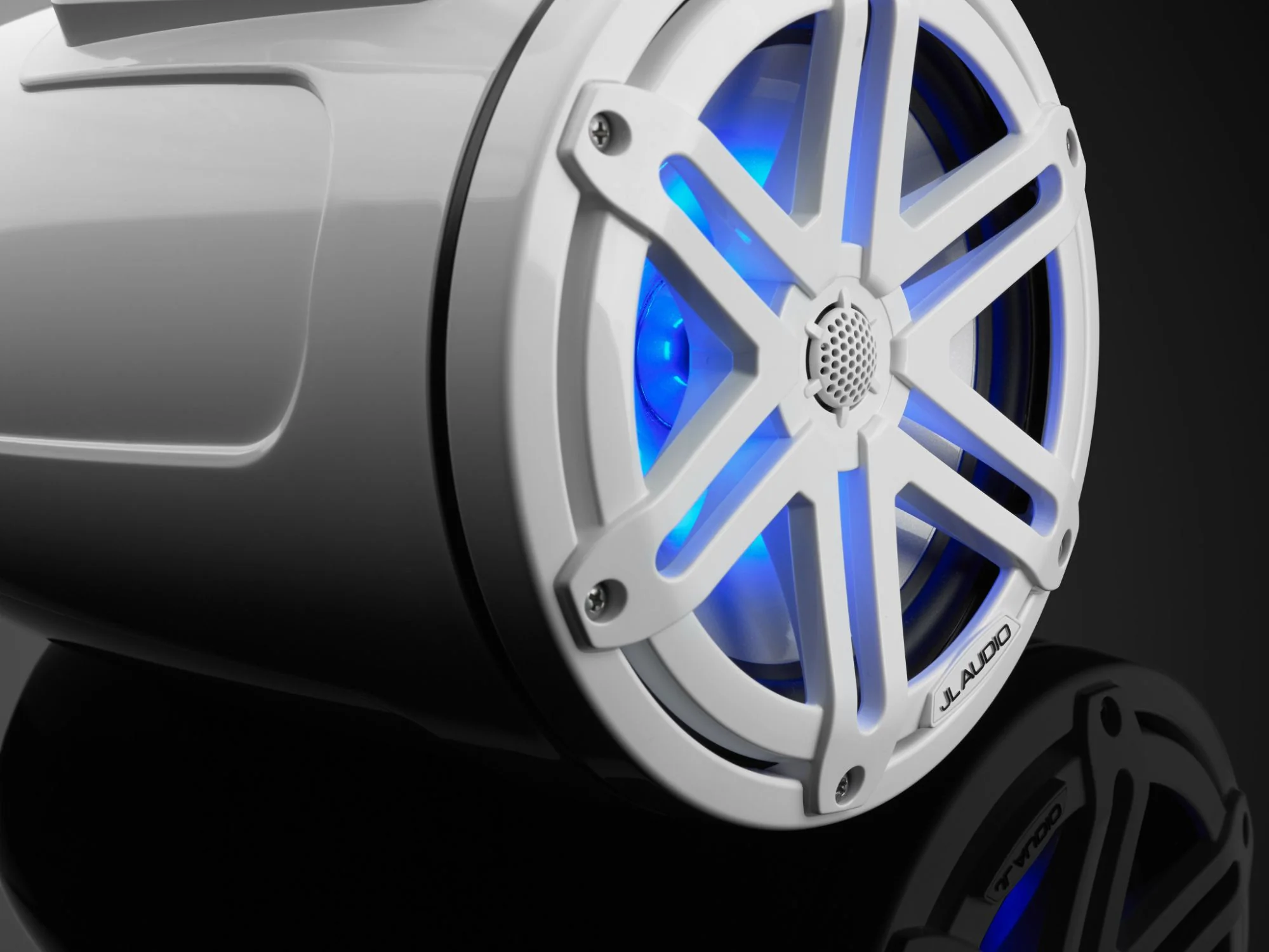 JL Audio M3 Speakerset buismontage met LED verlichting (7.7-inch/70W) Sport Grille Wit