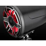 JL Audio M6 Speakerset buismontage met LED verlichting (7.7-inch/100W) Sport Grille Zijdeglans zwart met metallic