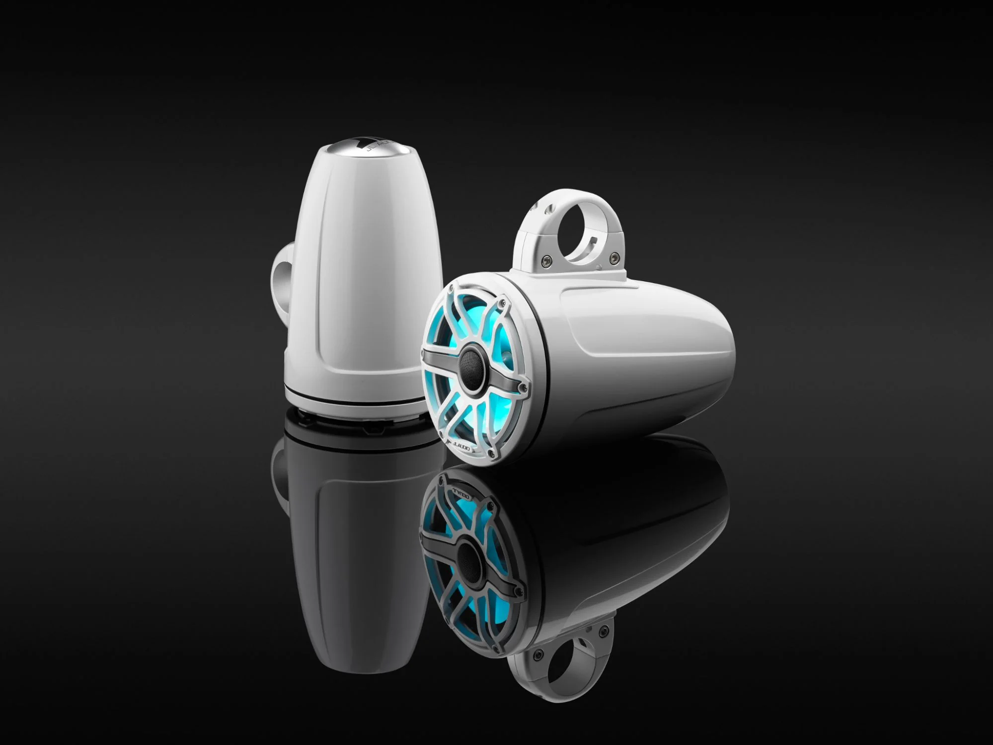 JL Audio M6 Speakerset buismontage met LED verlichting (7.7-inch/100W) Sport Grille Wit