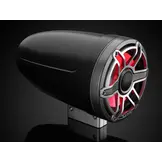 JL Audio M6 Speakerset buismontage met LED verlichting (8.8 inch/ 125 W) zijdeglans zwart + metallic