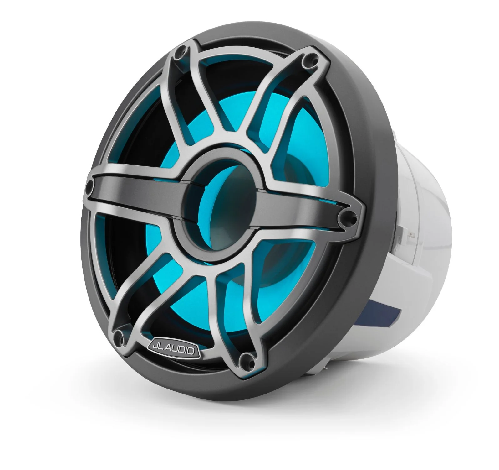 JL Audio M6 Subwoofer met LED verlichting (8-inch / 200 W) Sport Grijs Metallic