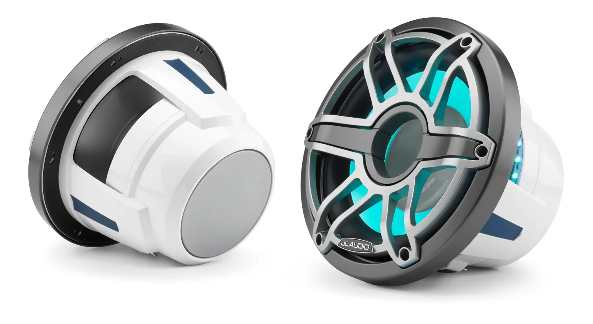 JL Audio M6 Subwoofer met LED verlichting (10-inch / 250 W) Grijs Metallic