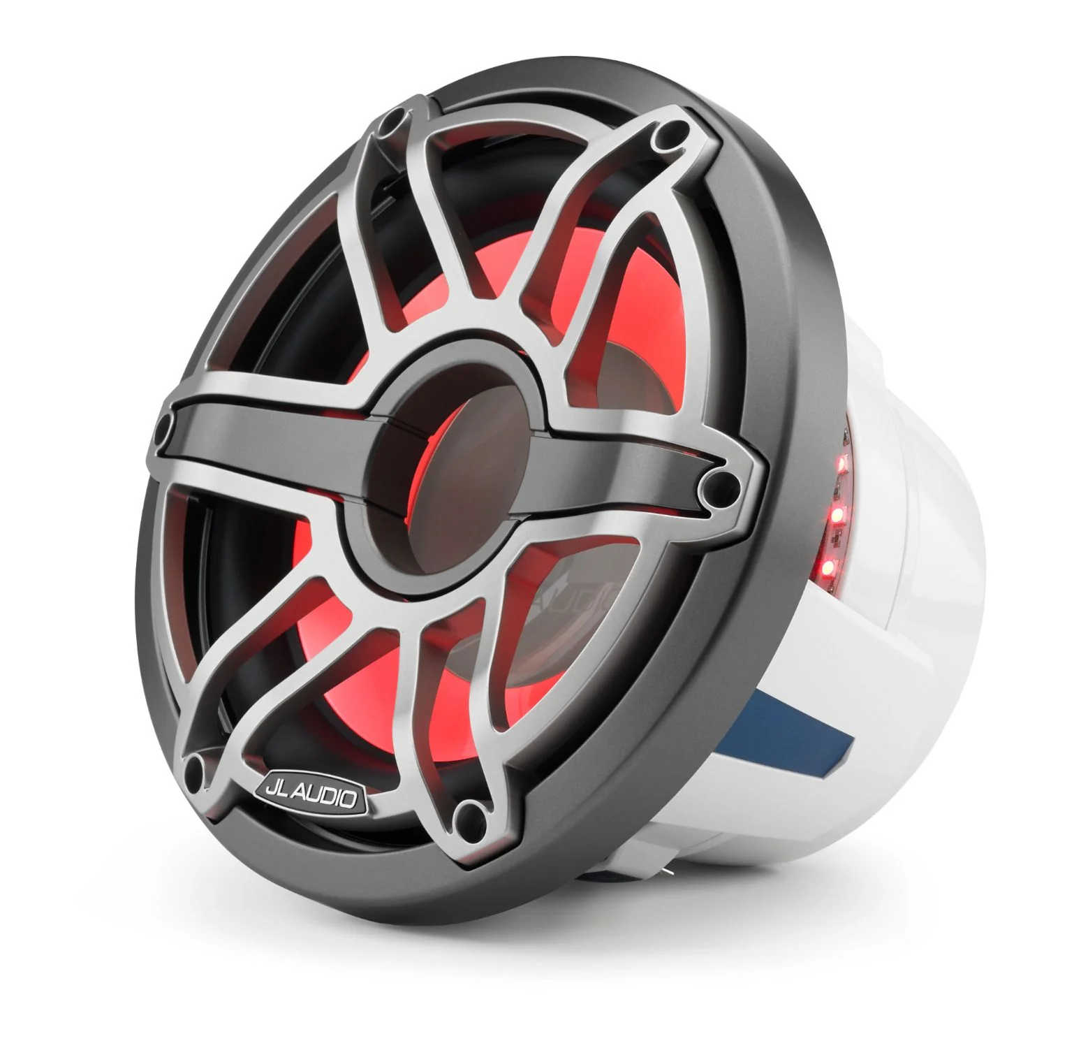 JL Audio M6 Subwoofer met LED verlichting (10-inch / 250 W) Grijs Metallic