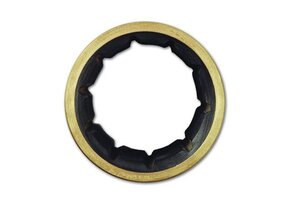 Exalto Bearings rubber lager messing ø45xø65x180mm