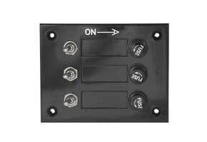 BW AAA 12V 3 Gang Fuse Switch Panel (10030-RC)