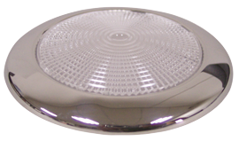 Allpa allpa RVS LED-plafondlamp, opbouw, 12V, Top LED 1W, 50.000 uur, H=11mm, warm white