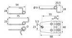 Plastimo Scharnier RVS 66.2 x 36.5 mm, foto 2 van 2