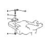 Parsun Yamaha / Parsun Bevestiging Stuur Arm / Stuurbeugel / Stuurstang op Motor (99999-02878)