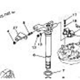 Yamaha/Parsun Bevestiging Stuur Arm / Stuurbeugel / Stuurstang op Motor  (65W-48511-00-00)