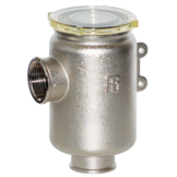 Allpa allpa Messing-vernikkeld koelwaterfilter met RVS 316 zeef, 1", H=105mm, 49500l/u