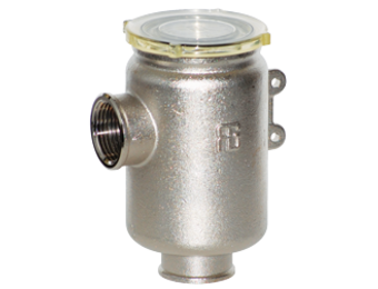 Allpa allpa Messing-vernikkeld koelwaterfilter met RVS 316 zeef, 1", H=105mm, 49500l/u