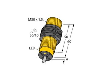 Turck NI15-S30-AP6X / Inductieve sensor, verkoop per: 1 x 1 stuk - 46592, 4047101102321 | Materiaal behuizing: Kunststof | Spanningstype: DC | Cascadeerbaar: Nee | Uitvoering elektrische aansluiting: Kabel | Uitvoering schakelelement: Maakcontact | Bouwvo