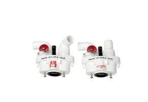 RM69 Driewegkraan set C slangaansluiting 90 gr.