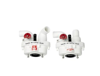 RM69 Driewegkraan set C slangaansluiting 90 gr.