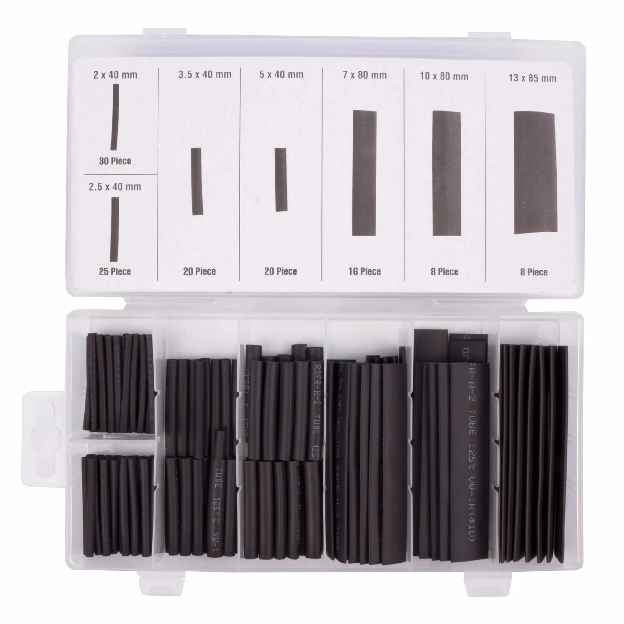 Benson Krimpkous set zwart 127-delig