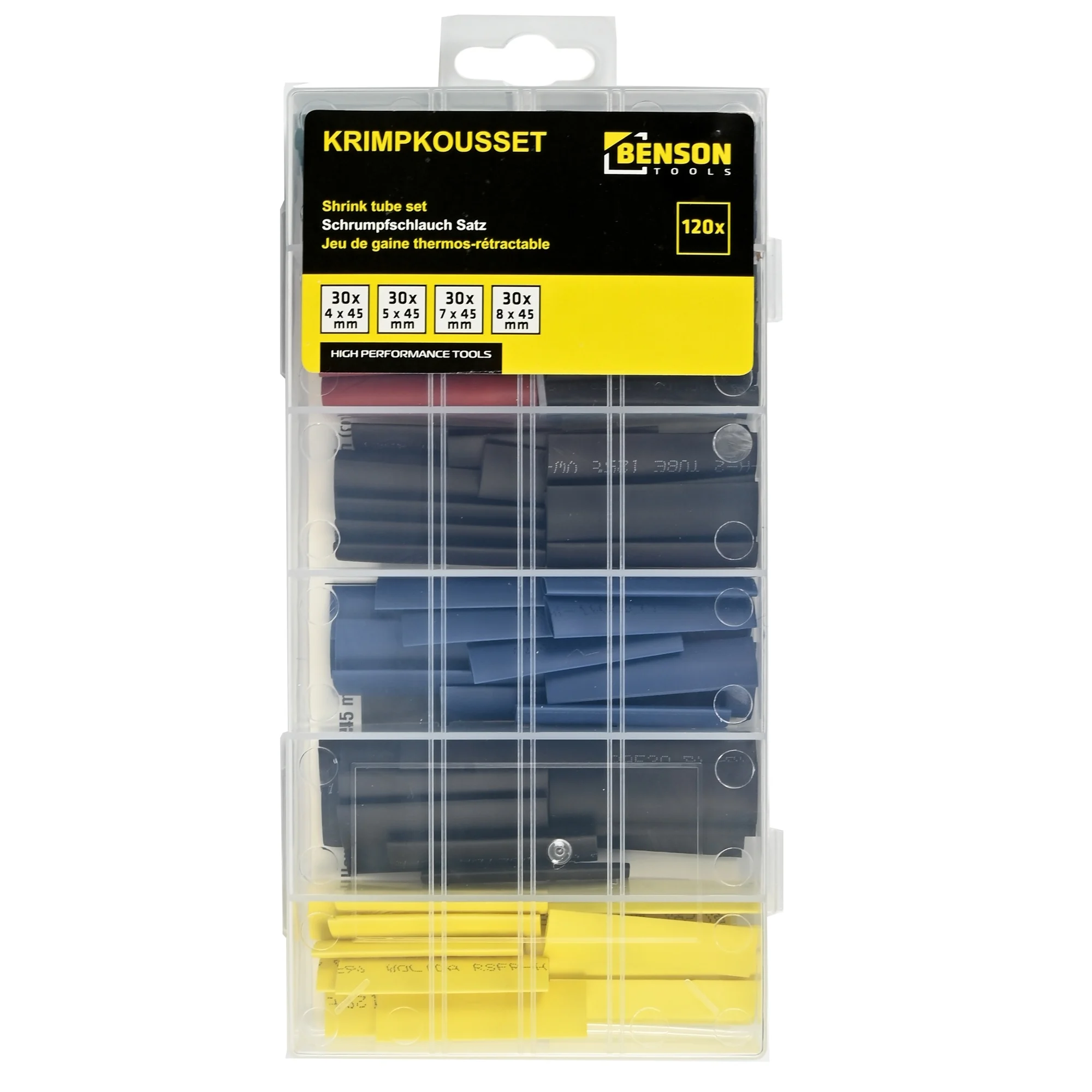 Benson Krimpkous set kleur 120-delig