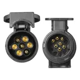 Benson Verloopstekker trailer 13 naar 7 polig kort