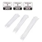 Hofftech Kabelbinders set / tie-ribs 75 stuks