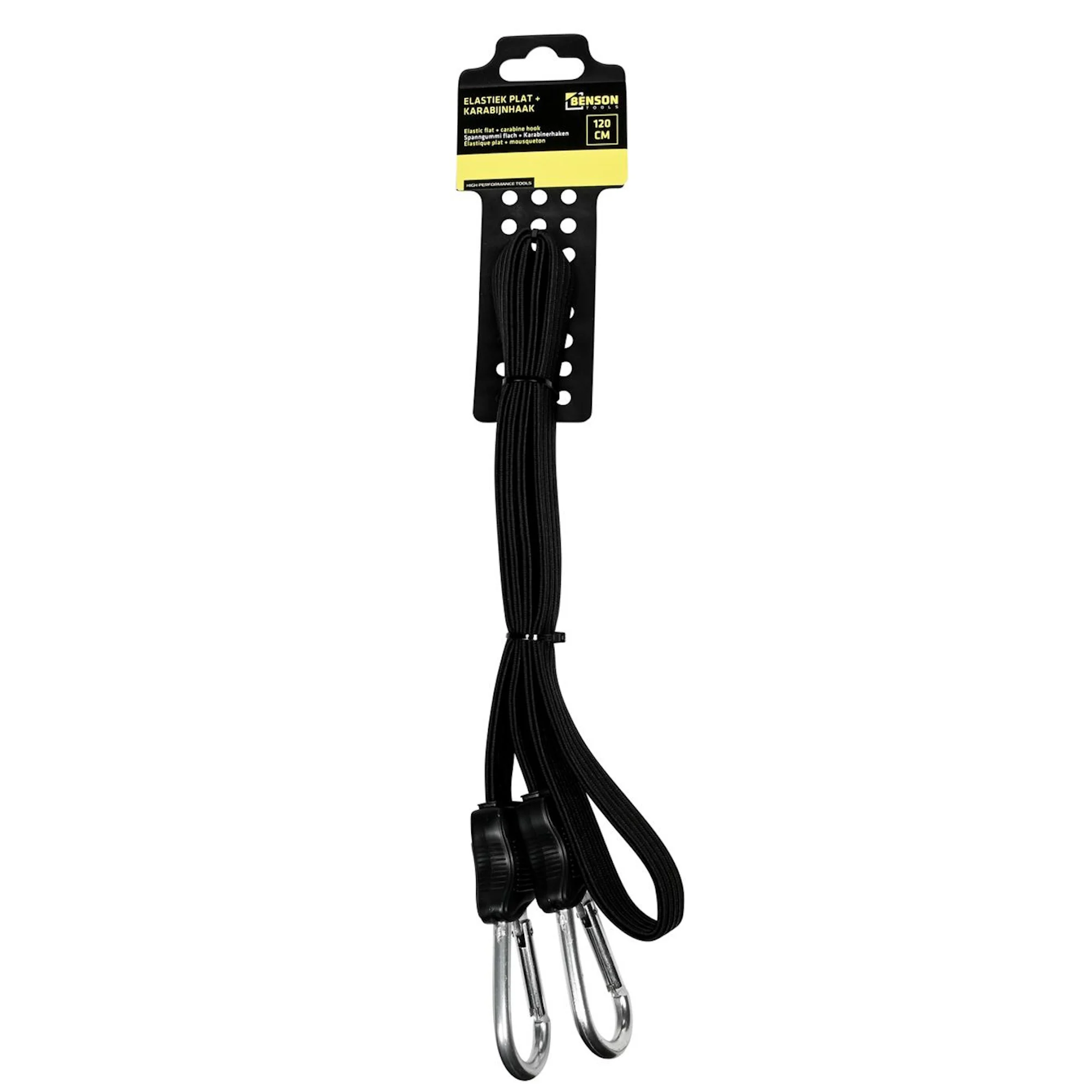 Benson Elastiek met karabijnhaken - diverse lengtes