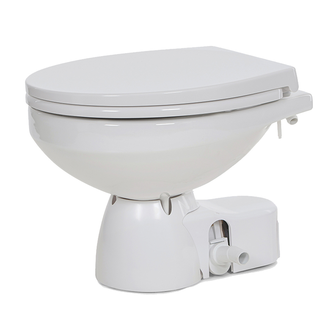 Jabsco Quiet Flush E2 Regular elektr. toilet met spoelwaterpomp, soft closing
