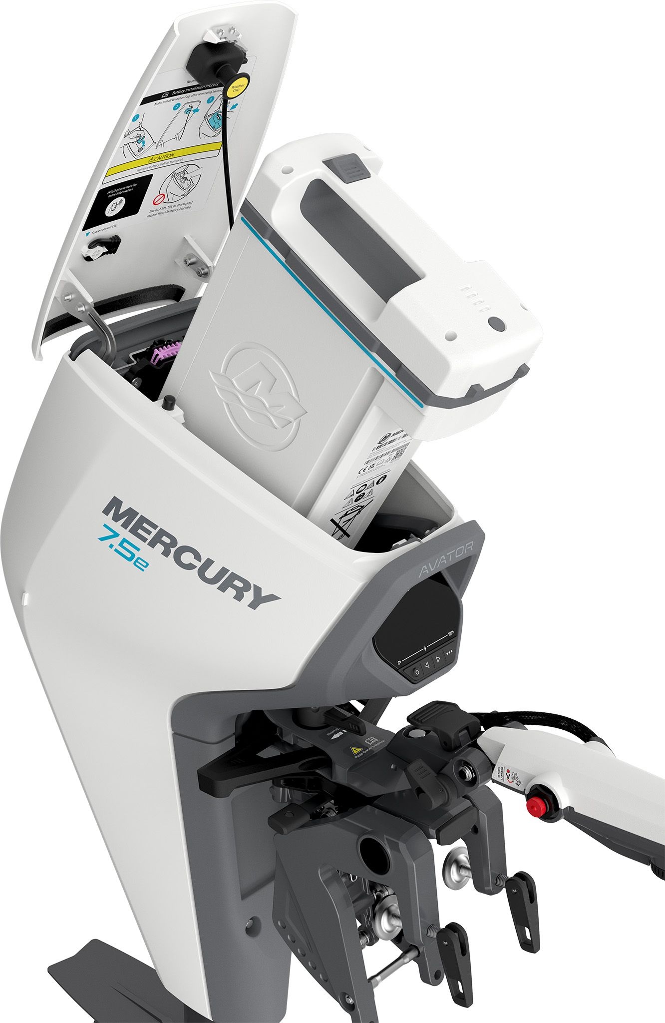 Mercury Avator 7.5e elektrische buitenboordmotor kit, foto 6 van 6