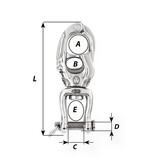 Wichard Snapsluiting trigger speedlink HR RVS