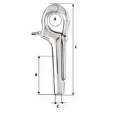 Wichard Pelikaanhaak RVS