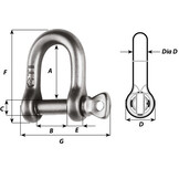 Wichard D-sluiting titanium