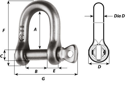 Wichard D-sluiting titanium, foto 2 van 2